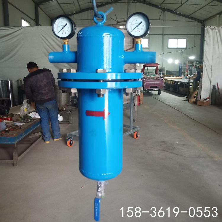 DN100管路气体除水气水分离器图片-螺旋式水汽分离器厂家
